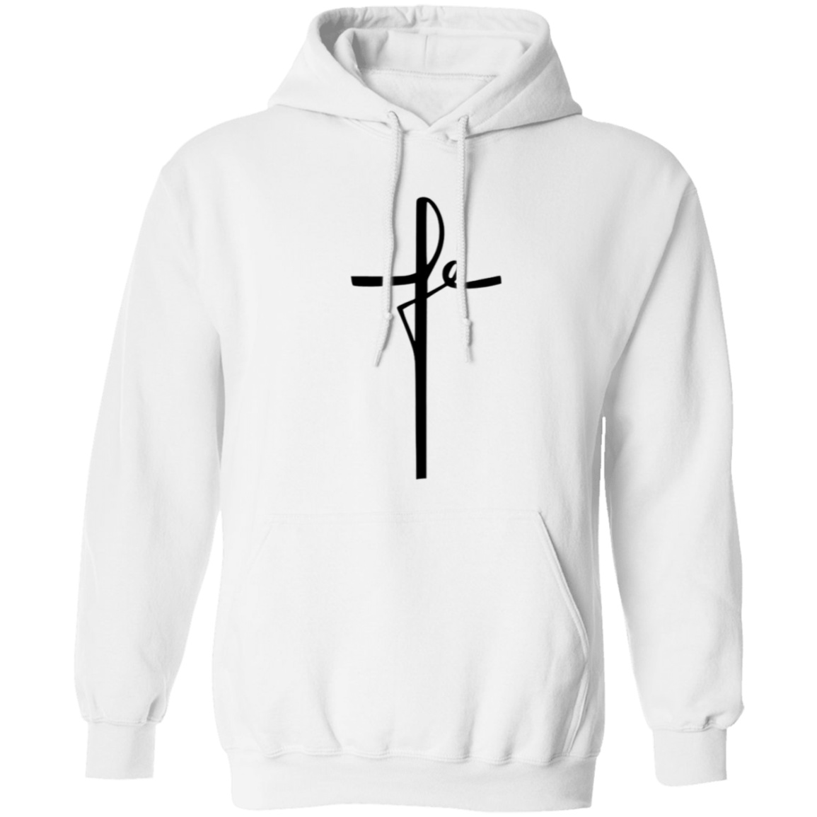 Cross Hoodie 8oz Cotton Poly Blend