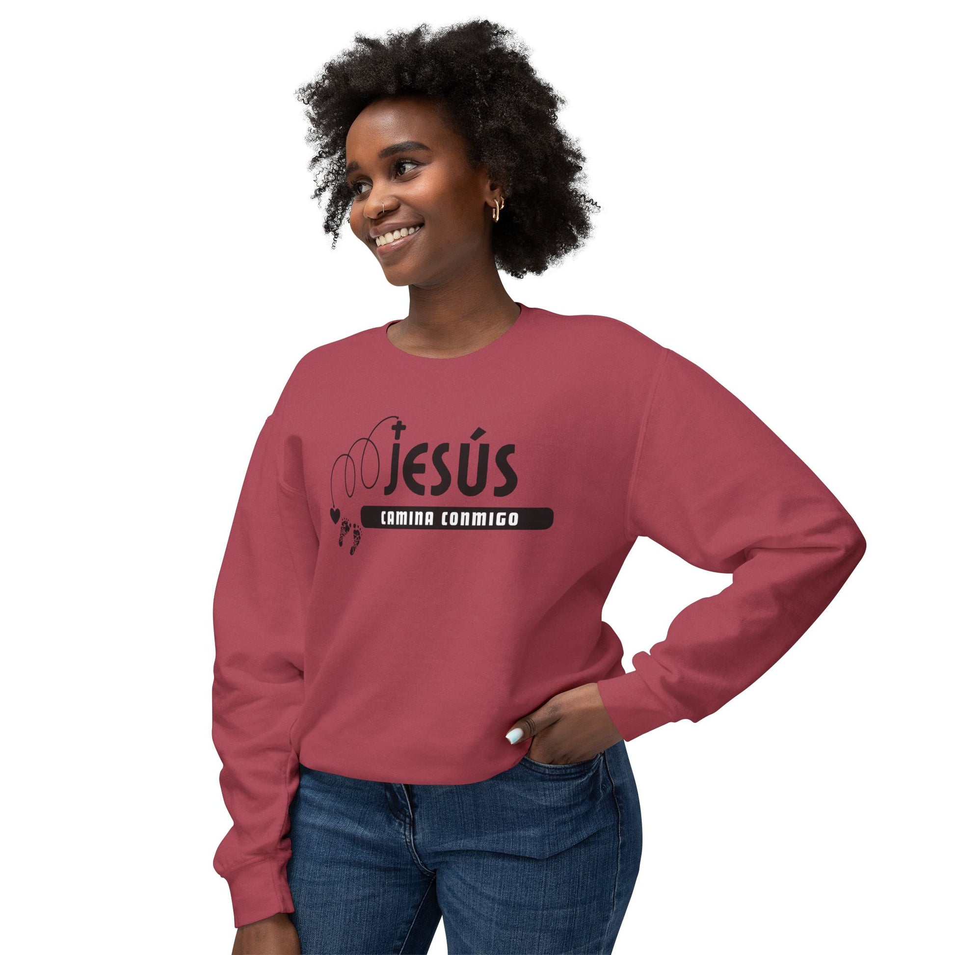 Unisex faith-inspired crewneck sweatshirt in soft cotton