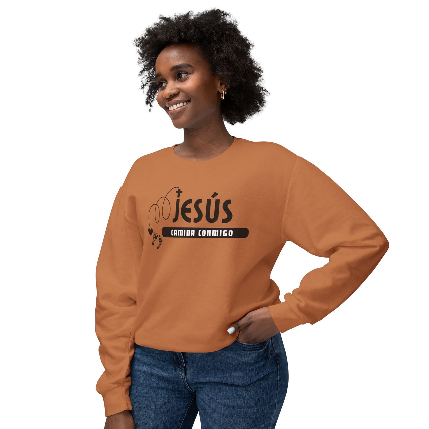Unisex faith-inspired crewneck sweatshirt in soft cotton