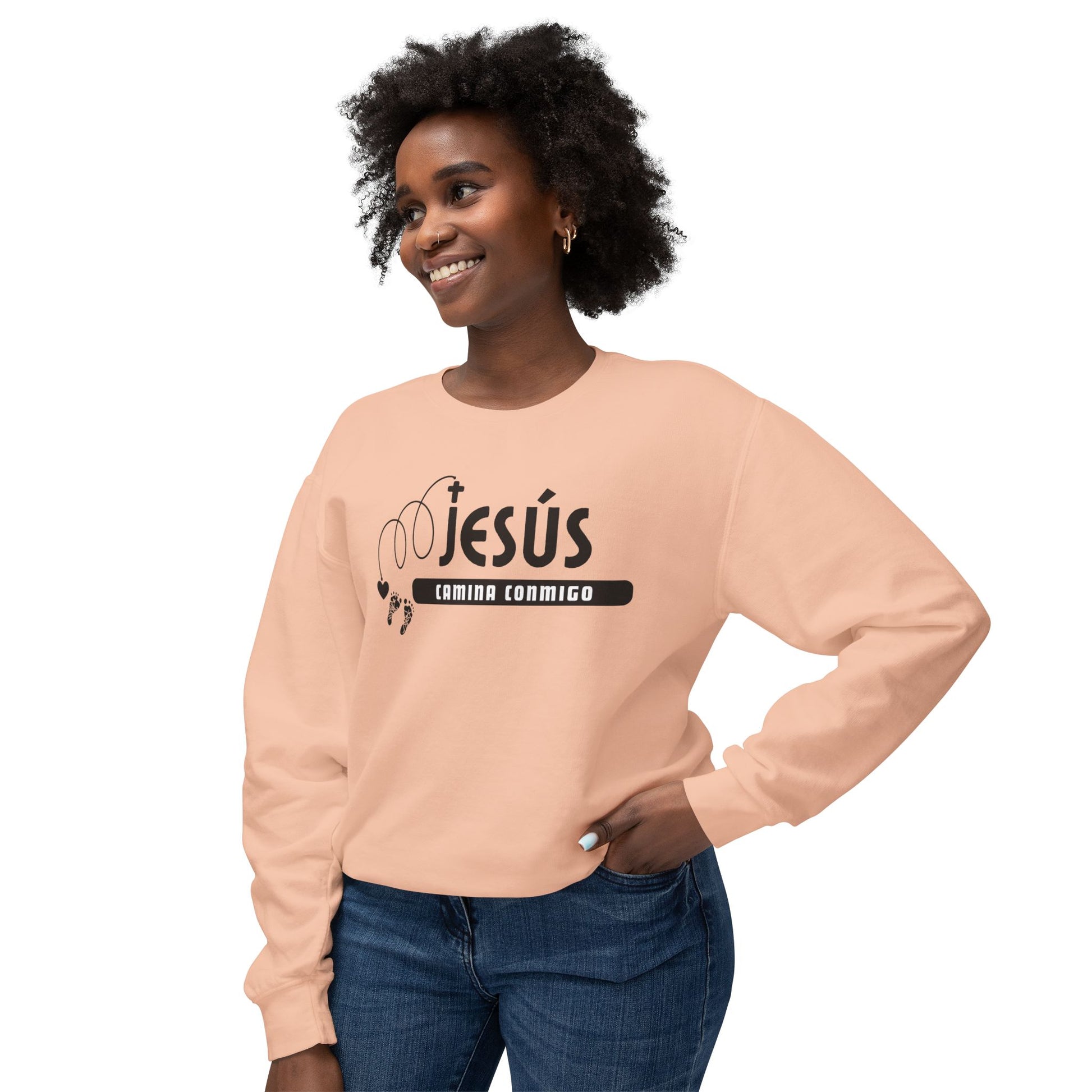 Unisex faith-inspired crewneck sweatshirt in soft cotton