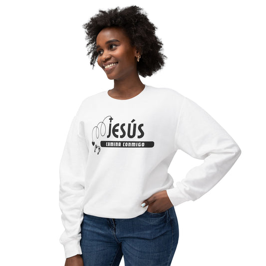 Unisex faith-inspired crewneck sweatshirt in soft cotton