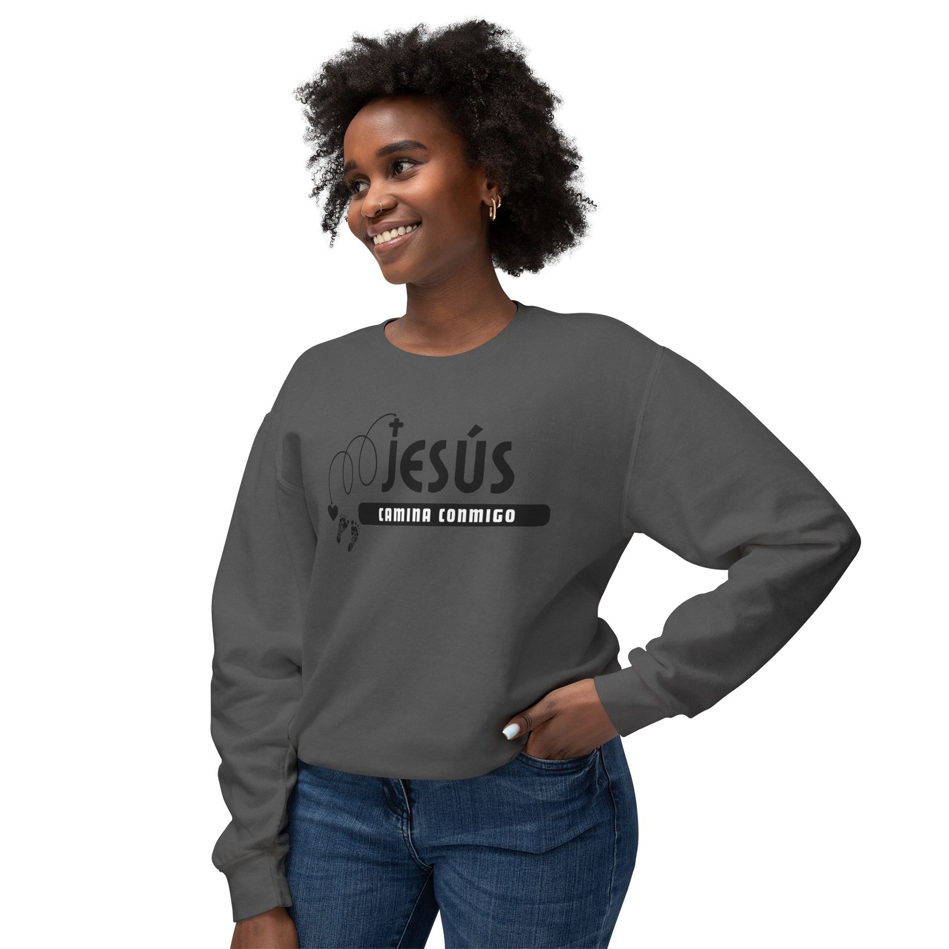Unisex faith-inspired crewneck sweatshirt in soft cotton