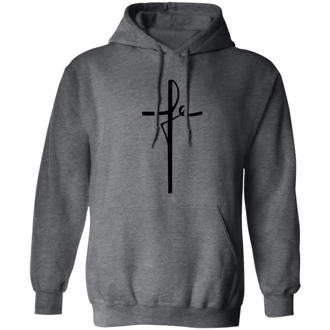Cross Hoodie 8oz Cotton Poly Blend