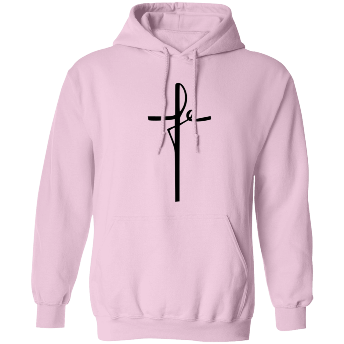 Cross Hoodie 8oz Cotton Poly Blend